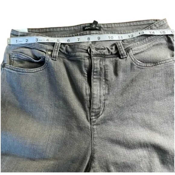 Eileen Fisher grey high rise skinny jeans size 10 - Picture 5 of 6